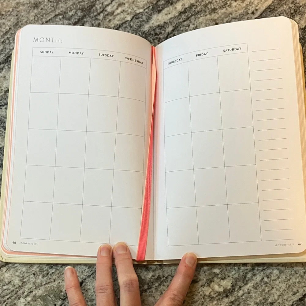 90-Day Powersheets Goal Planner - Natural Linen color